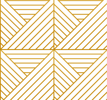 Modern golden geometric lines living room wall mural  - TenStickers