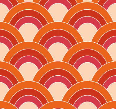 Geometric wallpaper geometric semicircles - TenStickers