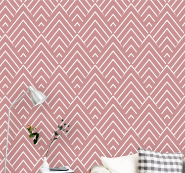 Abstract Chevron Pattern geometric wallpaper - TenStickers