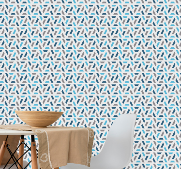 Abstract Interlocking Patterns geometric wallpaper - TenStickers