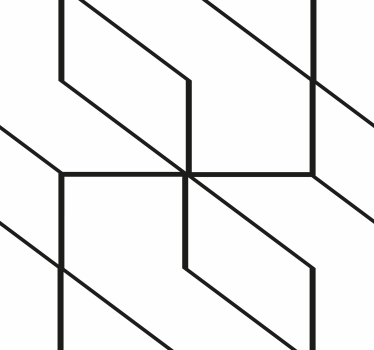 Abstract Line Shapes geometric wallpaper - TenStickers