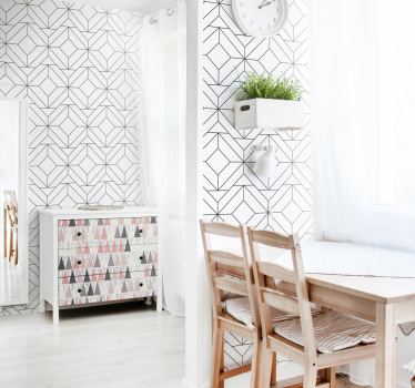 Geometric Stripes Decor geometric wallpaper - TenStickers