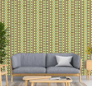 Beautiful rhombus Classic Wallpaper patterns - TenStickers