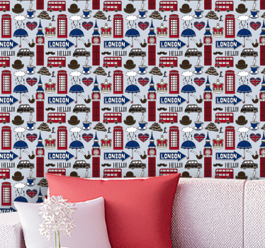 Best of British London Country Wallpaper - TenStickers