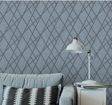 Diamond Pattern Design geometric wallpaper - TenStickers