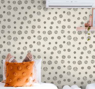 Dot Pattern Theme polka dots wallpaper - TenStickers