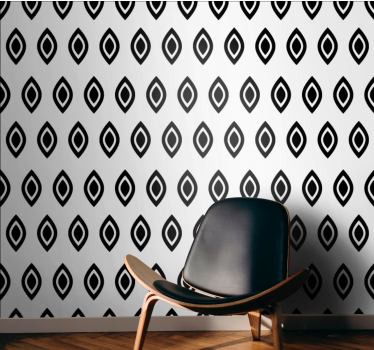 Elegant rhombuses shapes geometric wallpaper - TenStickers