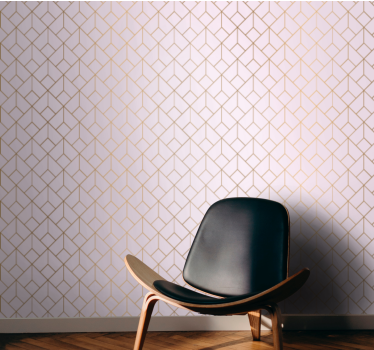 Elegant shape organisation geometric wallpaper - TenStickers