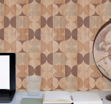 Geometric Circle Motif polka dots wallpaper - TenStickers