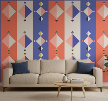 Geometric wallpaper abstract modern shapes - TenStickers