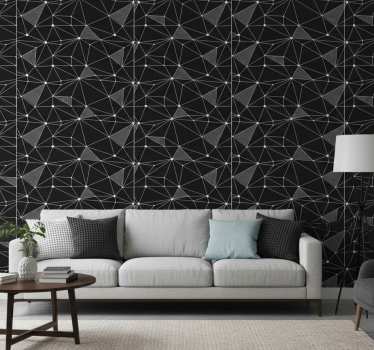 Geometric wallpaper bold geometric shapes - TenStickers