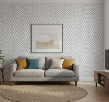 Geometric wallpaper chevron pattern design - TenStickers