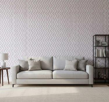Geometric wallpaper chevron zigzag design - TenStickers