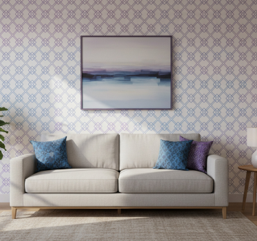 Geometric wallpaper diamonds and lines - TenStickers