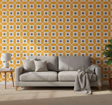 Geometric wallpaper geometric circles - TenStickers