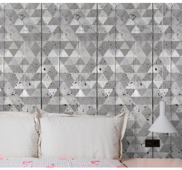 Geometric wallpaper geometric concrete design - TenStickers