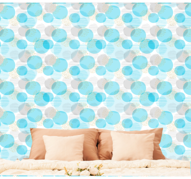 Geometric wallpaper geometric dot array - TenStickers