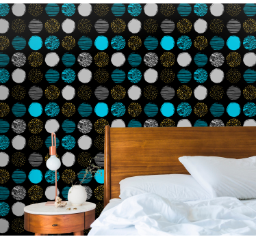 Geometric wallpaper geometric dot collection - TenStickers