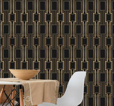 Geometric wallpaper geometric elegance - TenStickers