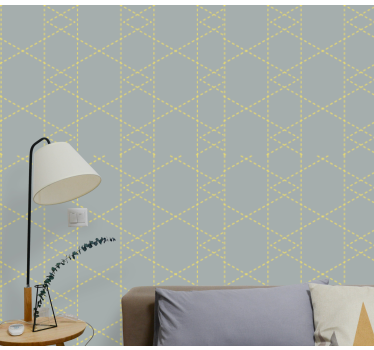 Geometric wallpaper geometric lattice pattern - TenStickers