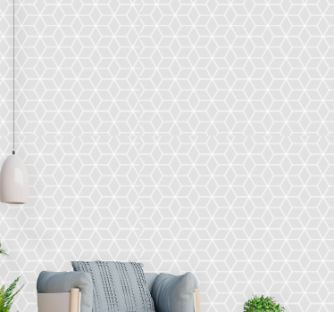 Geometric wallpaper geometric latticework - TenStickers