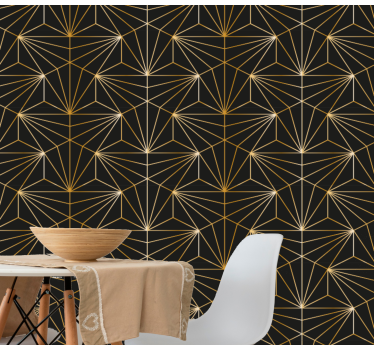 Geometric wallpaper geometric lines fusion - TenStickers