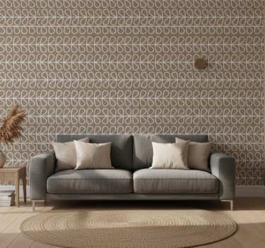 Geometric wallpaper geometric loop design - TenStickers