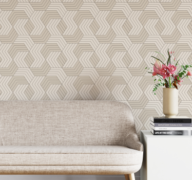Geometric wallpaper geometric parquet - TenStickers