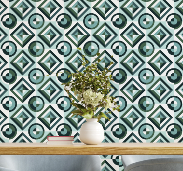 Geometric wallpaper geometric pattern elegance - TenStickers