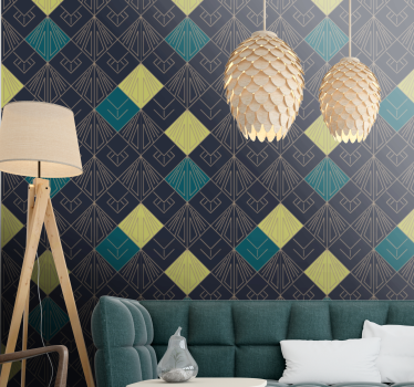 Geometric wallpaper geometric patterned decor - TenStickers