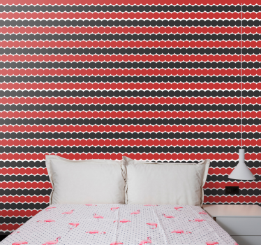 Geometric wallpaper geometric scallops - TenStickers