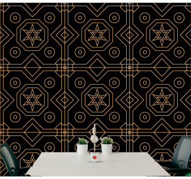 Geometric wallpaper geometric star symmetry - TenStickers