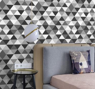 Geometric wallpaper geometric triangular design - TenStickers