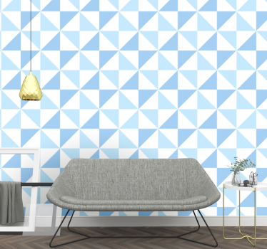 Geometric wallpaper geometric triangulation - TenStickers