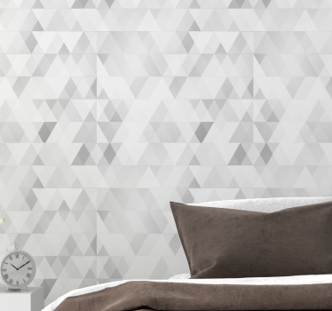 Geometric wallpaper in geometric facets design - TenStickers