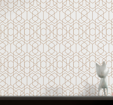 Geometric wallpaper in geometric harmony - TenStickers