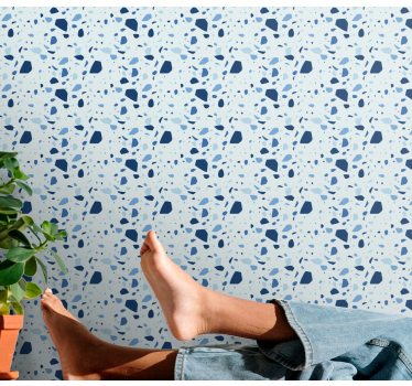 Geometric wallpaper in geometric speckled design - TenStickers