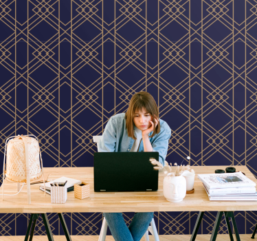 Geometric wallpaper modern geometric design - TenStickers