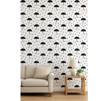 Geometric wallpaper rain drop confetti design - TenStickers