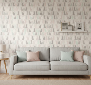 Geometric wallpaper triangular design - TenStickers