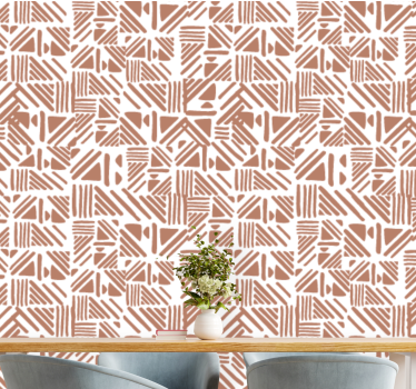 Geometric wallpaper with abstract patterns - TenStickers