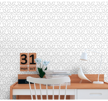 Geometric wallpaper with elegant geometric design - TenStickers