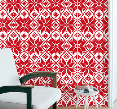 Geometric wallpaper with geometric patterns - TenStickers