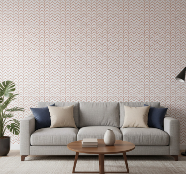 Geometric wallpaper zigzag and dots design - TenStickers