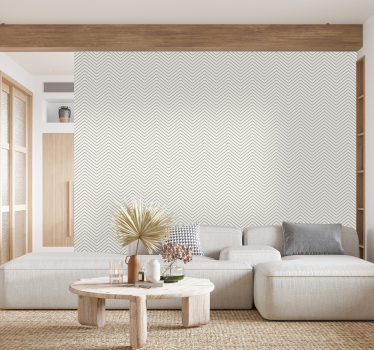Gray  striped wallpaper Vintage - TenStickers