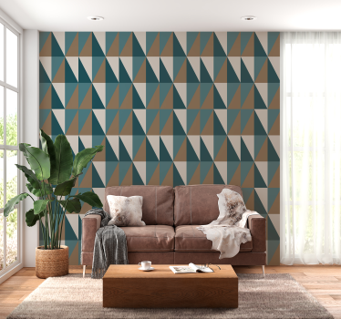 Abstract triangle pattern Wallpaper - TenStickers