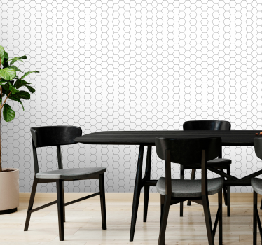 Honeycomb Pattern wallpaper geometric - TenStickers