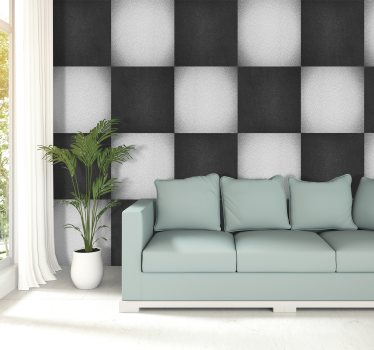 Monochrome Squares Pattern - TenStickers