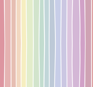 Pastel Striped Motif geometric wallpaper - TenStickers
