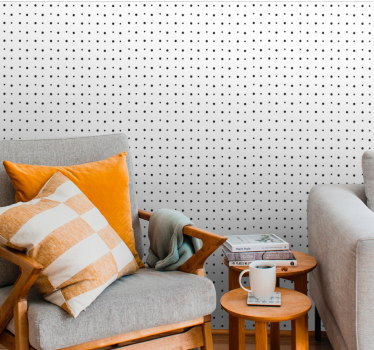 Polka dots wallpaper in polka-dotted pattern - TenStickers